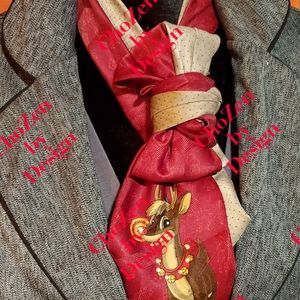 Christmas necktie scarf (All Fun and Games)